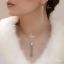 💍نیم ست جواهری پرطرفدار لوکس و زیبا با آویزهای زنجیری جذاب و خاص ؛ نقره عیار ۹۲۵ با روکش طلا سفید‌‌‌‌‌‌‌ ‌‌