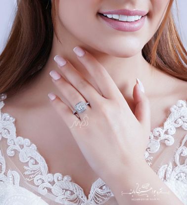 💍انگشتر جواهری ؛  نقره عیار ۹۲۵ (R_1103)