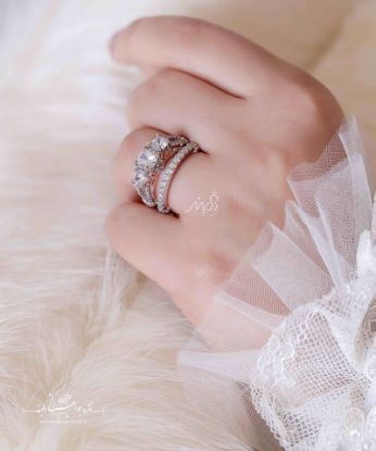 💍حلقه و پشت حلقه جواهری(P_2030)