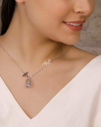 💍گردنبند پرنده رها خاص و زیبا ، نقره عیار 925 (G_3156)‌‌‌‌‌‌