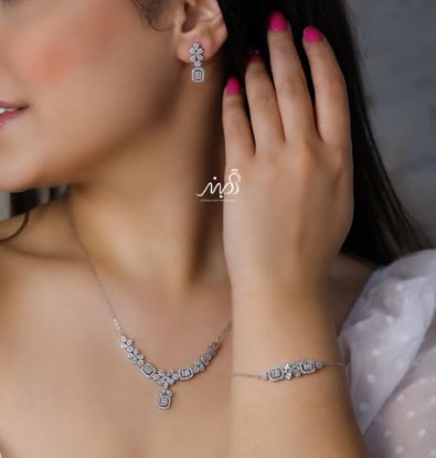 تصویر  💍سرويس جواهری ميكروزنجيري(گردنبند ، گوشواره ، دستبند) (S_6020)‌‌‌‌‌‌ ‌