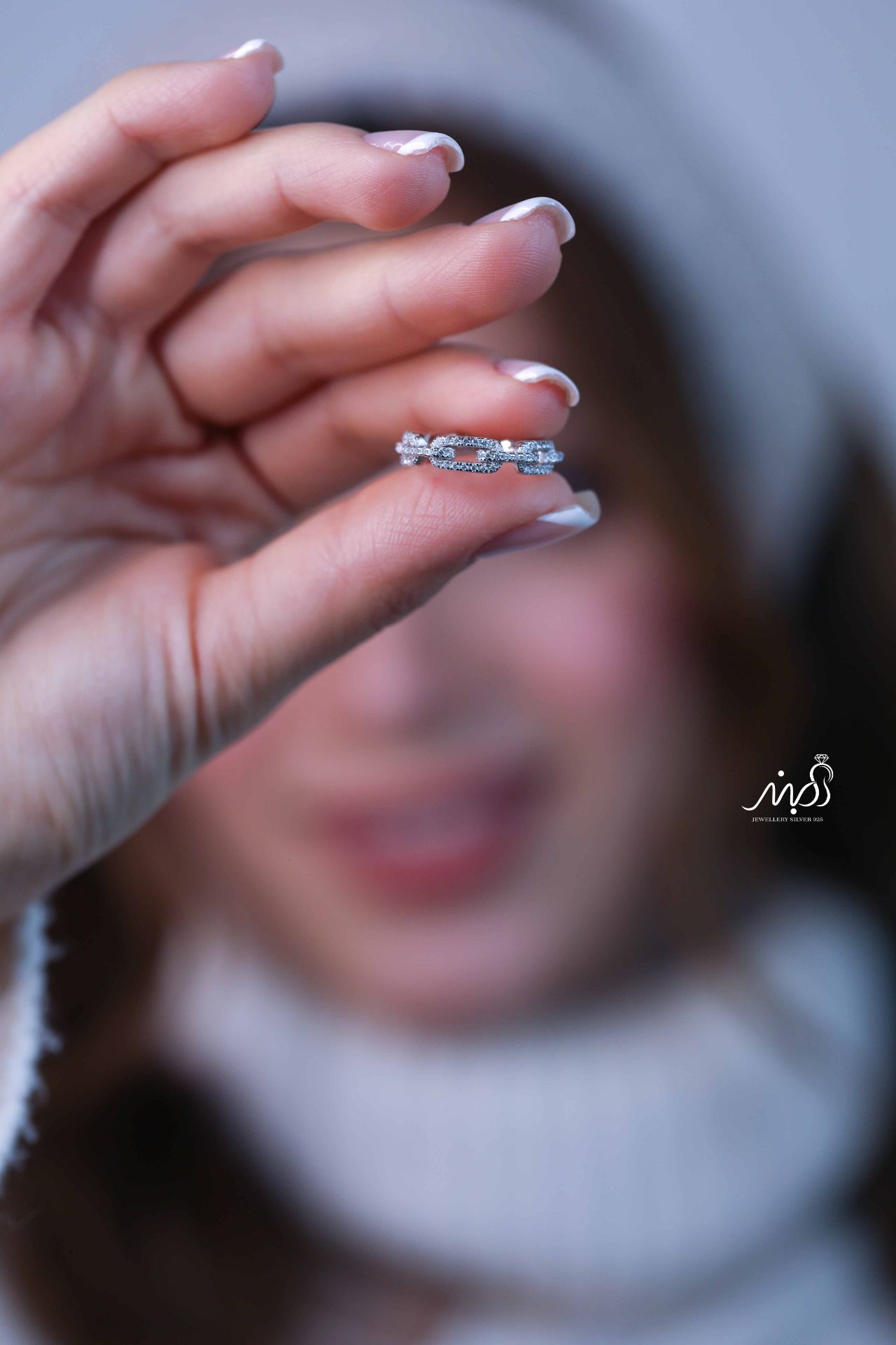 💍انگشتر جواهري کارتیر خاص و زیبا؛ نقره عیار ۹۲۵(R_1218)	