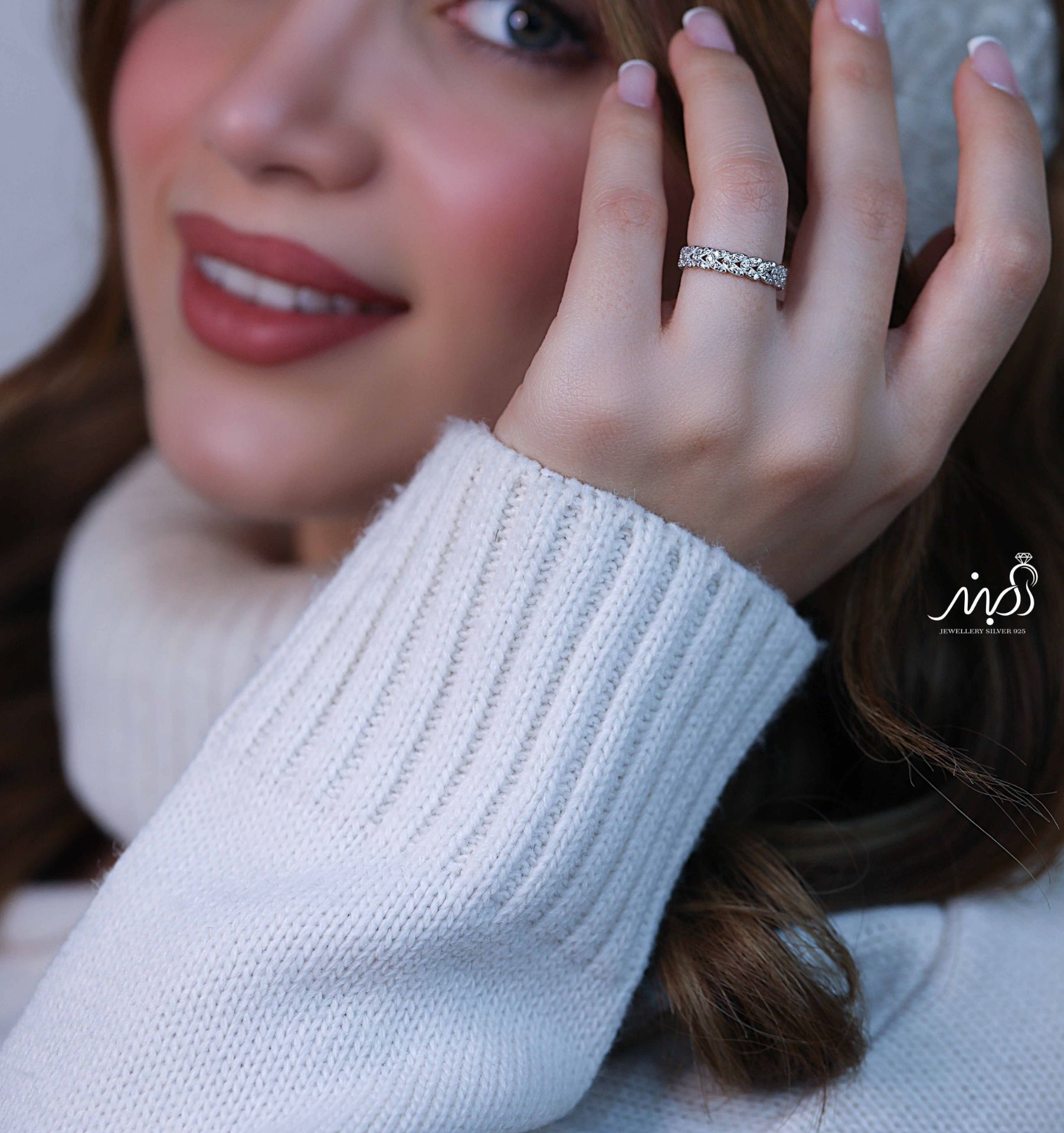 💍انگشتر جواهري خاص و زیبا؛ نقره عیار ۹۲۵(R_1221)