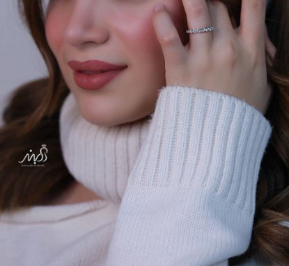 💍انگشتر جواهري خاص و زیبا؛ نقره عیار ۹۲۵(R_1226)	