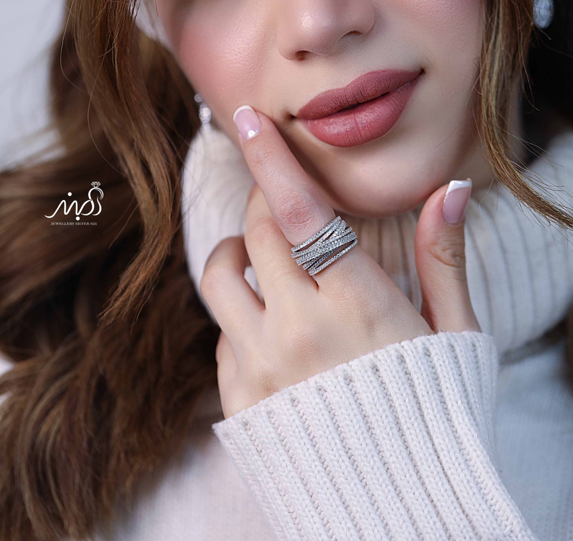 💍انگشتر جواهري لاکچری خاص و زیبا؛ نقره عیار ۹۲۵(R_1232)	