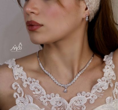 💍سرويس جواهری خاص و زيبا(گردنبند ، گوشواره ، دستبند) نقره عیار 925 (S_6043)‌‌‌‌‌‌ ‌