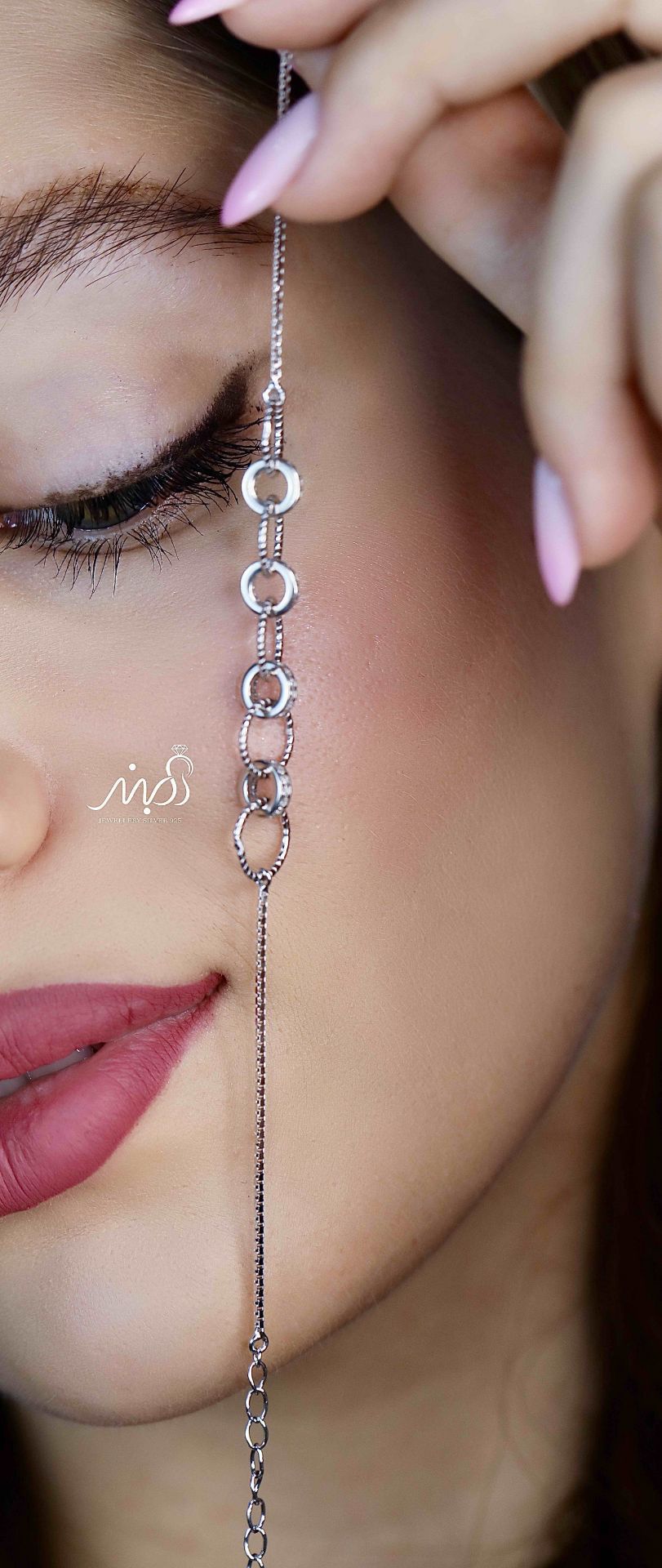 💍دستبند جواهری اسپرت خاص و زیبا ، نقره عیار 925 (D_7168)	