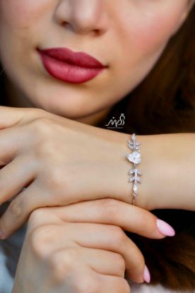 💍دستبند جواهری خاص و زیبا ، نقره عیار 925 (D_7179)	