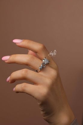 💍انگشتر جواهري پنترخاص و زیبا؛ نقره عیار ۹۲۵(R_1241)	