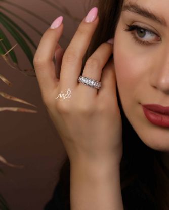 💍انگشتر جواهري خاص و زیبا؛ نقره عیار ۹۲۵(R_1246)	