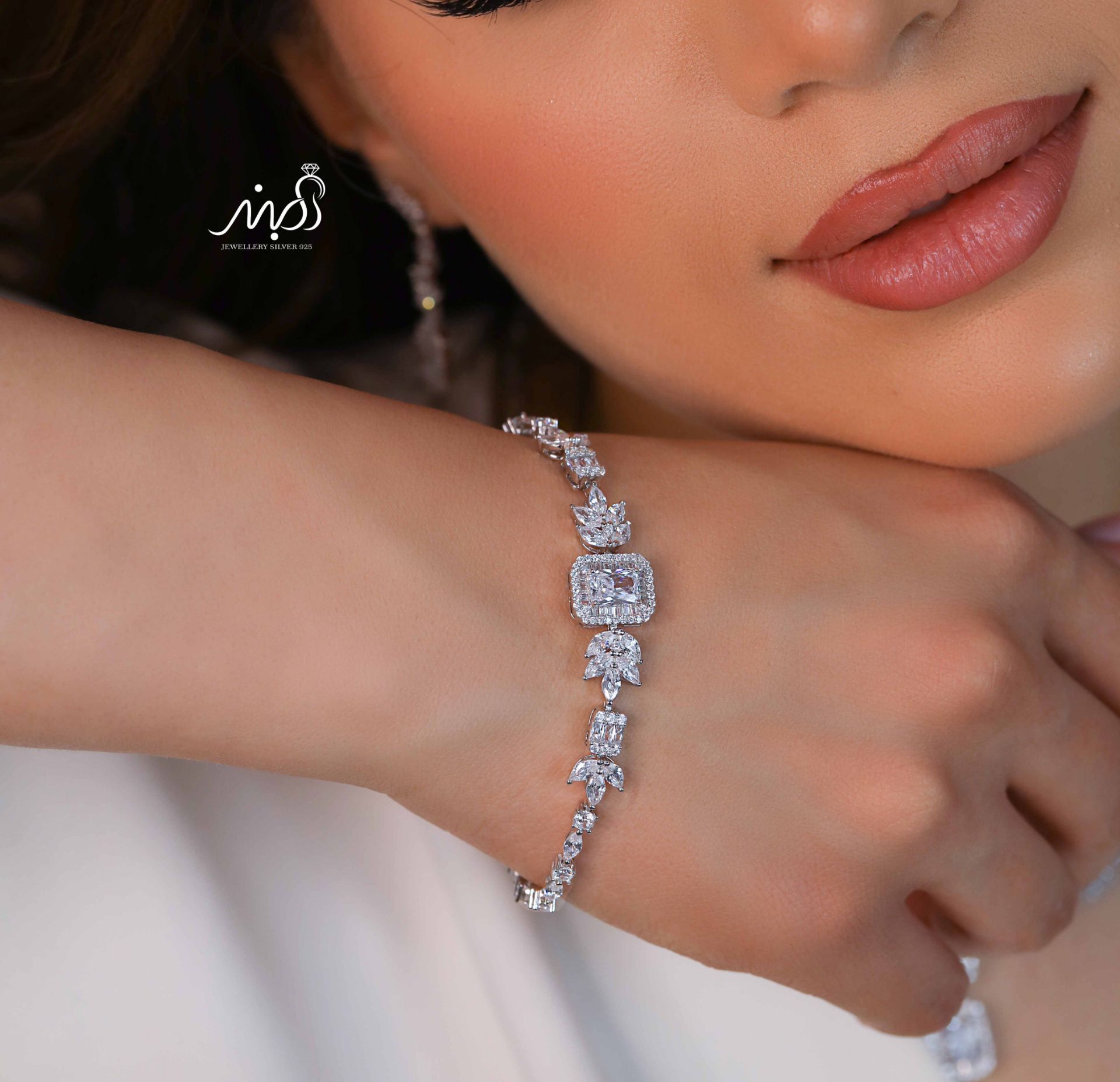 💍سرويس جواهری امرالد خاص و زيبا(گردنبند ، گوشواره ، دستبند و انگشتر) نقره عیار 925 (S_6049)‌‌‌‌‌‌ ‌	