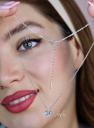 💍گردنبند جواهری قلب خاص و زیبا ، نقره عیار ۹۲۵ (G_3297)‌‌‌‌‌‌	