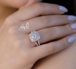 💎انگشتر لوکس جواهری بسیار زیبا و خاص؛ نقره عیار ۹۲۵ با روکش طلا سفید و رزگلد ‌‌‌‌‌‌‌‌‌‌‌