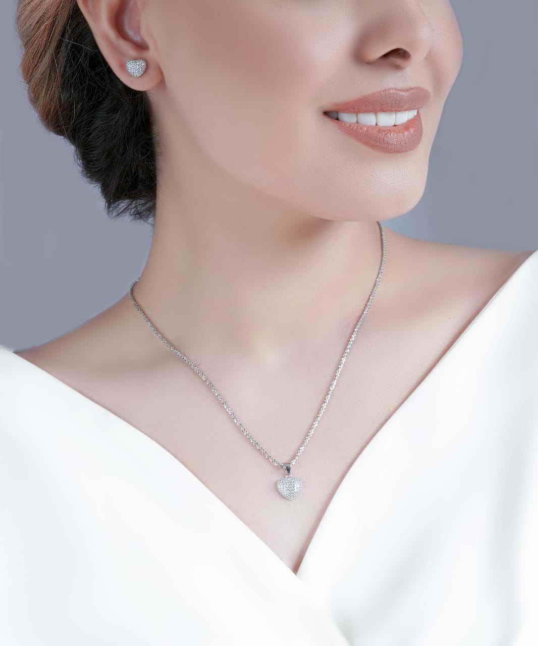 💍نیم ست قلب خاص و زیبا ، نقره عیار ۹۲۵ (N_4157)‌‌‌‌‌‌