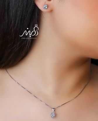 💍نیم ست (آويز ، گوشواره ) خاص و زیبا ، نقره عیار ۹۲۵(N_4284)