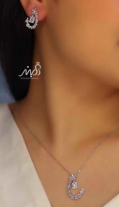 💍نیم ست جواهری خاص و زیبا ، نقره عیار ۹۲۵(N_4322)