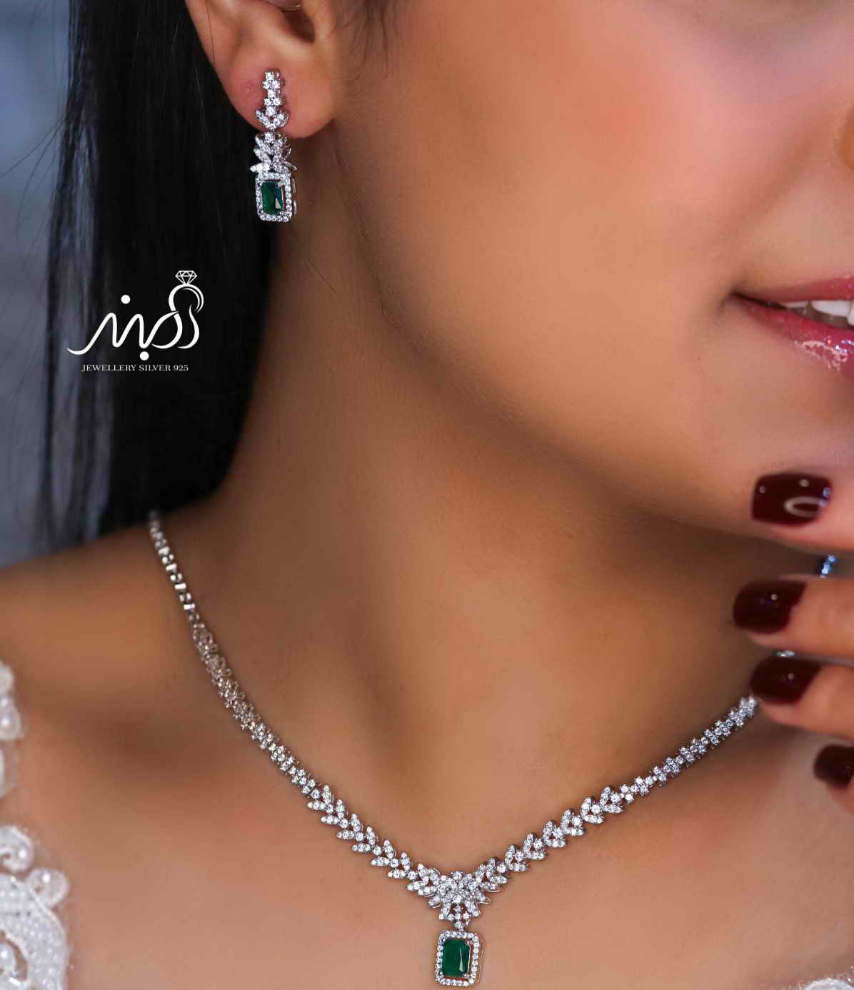 💍سرويس جواهری خاص و زيبا (گردنبند ، گوشواره ، دستبند) (S_6032)‌‌‌‌‌‌ ‌