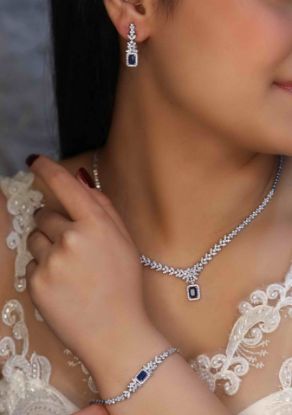 💍سرويس جواهری خاص و زیبا(گردنبند ، گوشواره ، دستبند) (S_6031)‌‌‌‌‌‌ ‌	