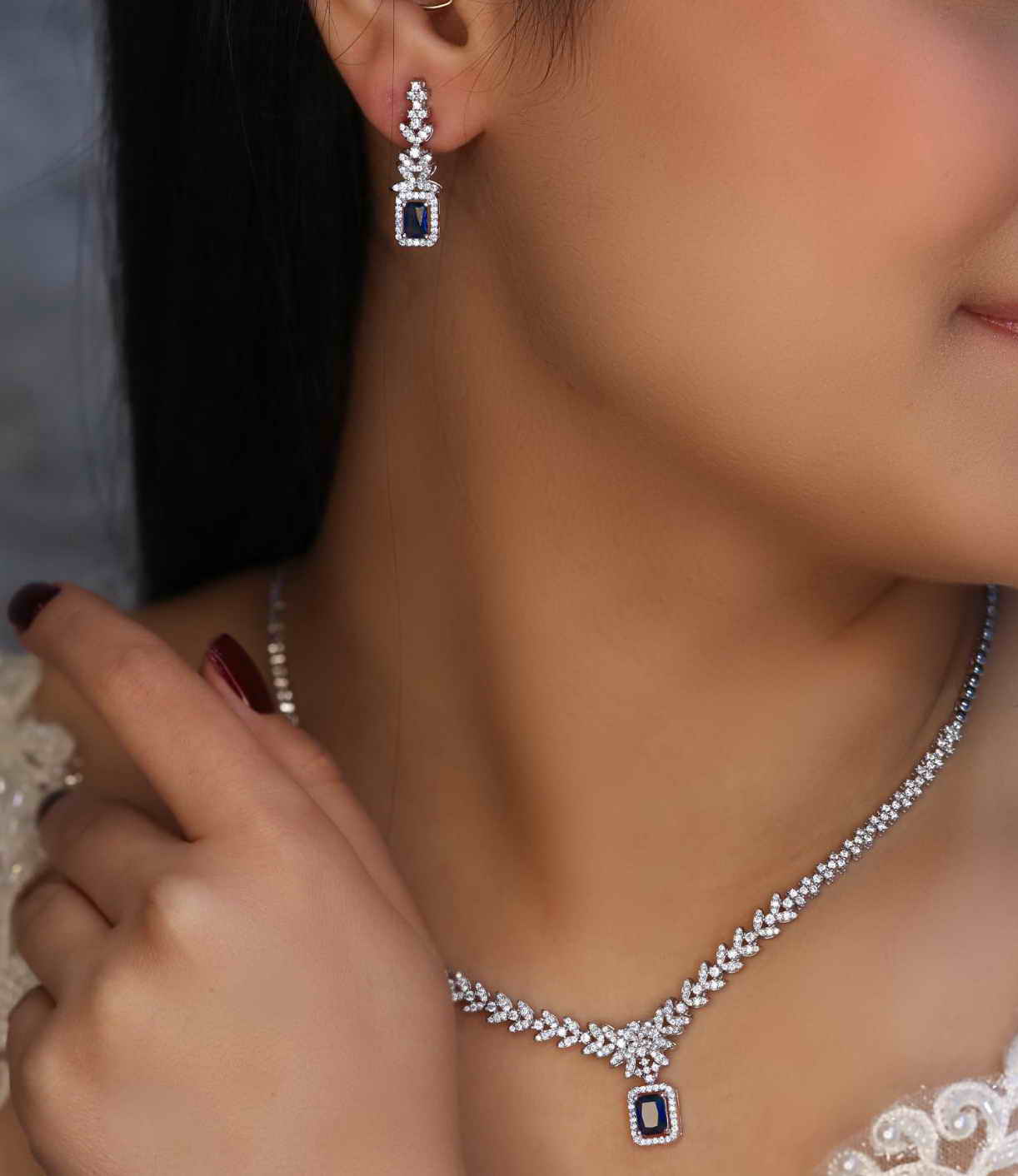 💍سرويس جواهری خاص و زیبا(گردنبند ، گوشواره ، دستبند) (S_6031)‌‌‌‌‌‌ ‌