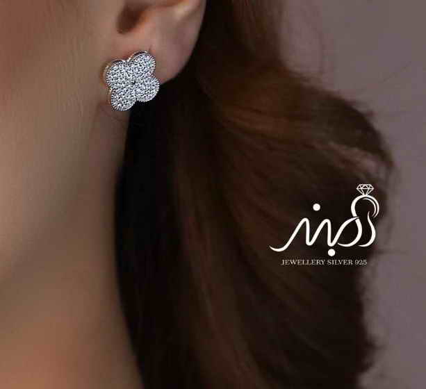 💍سرويس جواهری ونکلیف خاص و زيبا(گردنبند ، گوشواره ، دستبند و انگشتر) نقره عیار 925 (S_6047)‌‌‌‌‌‌ ‌