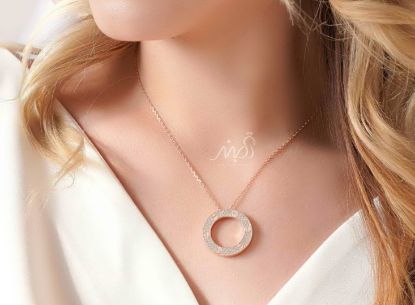 	💍گردنبند پرطرفدار کارتیه ؛ طراحی زیبا و خاص نقره عیار ۹۲۵ با روکش رزگلد(G_3118)