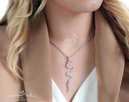 💍آویز جواهری مار خاص و پرطرفدار(G_3119)