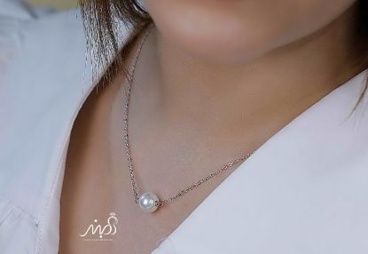 	💍گردنبند طرح جواهر دونه برف ؛ با طراحی زیبا و ظریف نقره عیار ۹۲۵(G_3123)