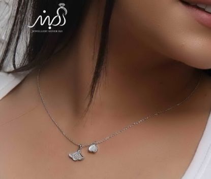 💍گردنبند جواهري خاص و زیبا ، نقره عیار ۹۲۵ (G_3200)‌‌‌‌‌‌