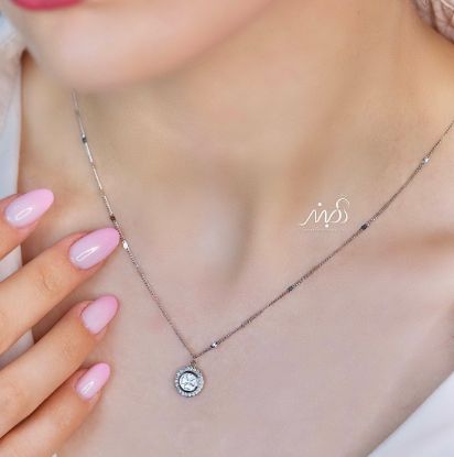 💍گردنبند جواهری خاص و زیبا ، نقره عیار ۹۲۵ (G_3288)‌‌‌‌‌‌