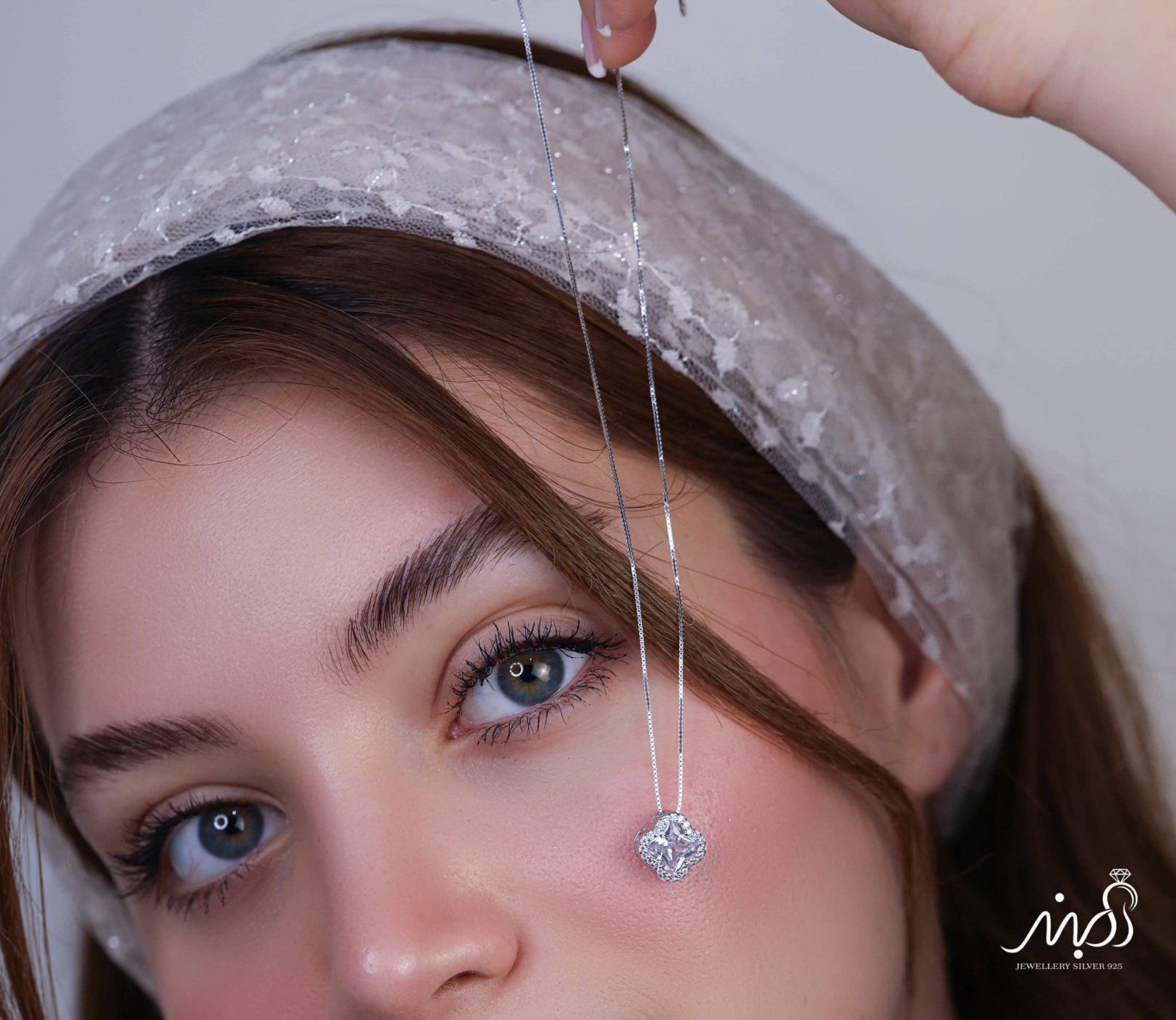 💍گردنبند ونکلیف خاص و زیبا ، نقره عیار ۹۲۵ (G_3250)‌‌‌‌‌‌