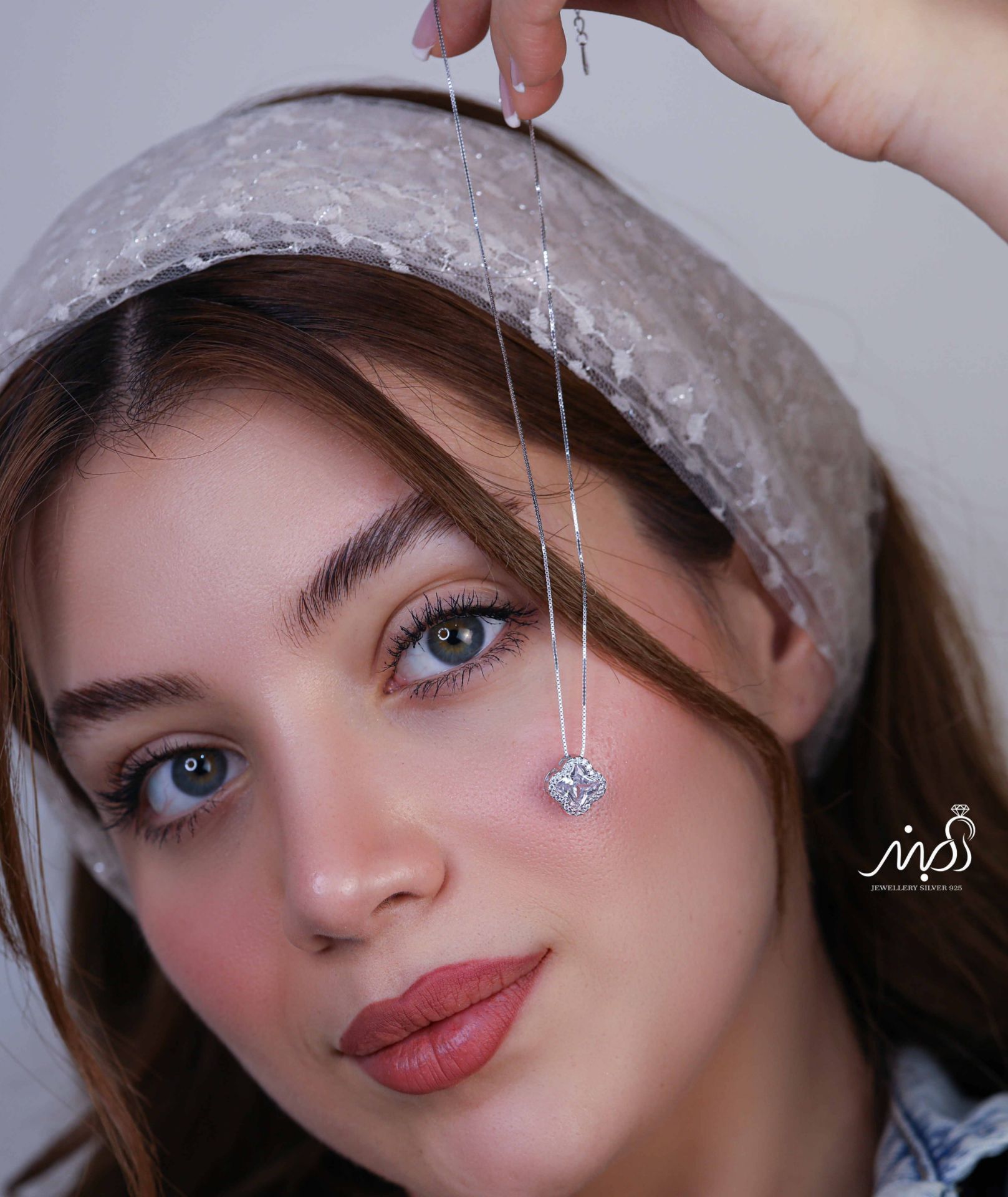💍گردنبند ونکلیف خاص و زیبا ، نقره عیار ۹۲۵ (G_3250)‌‌‌‌‌‌