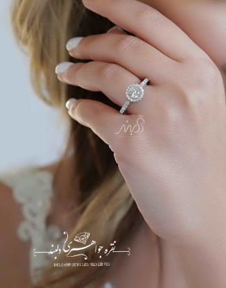 💍انگشتر جواهری سولیتر Round-cut مدل Verragio ؛ با طراحی خاص و زیبا نقره عیار 925 (R_1110)