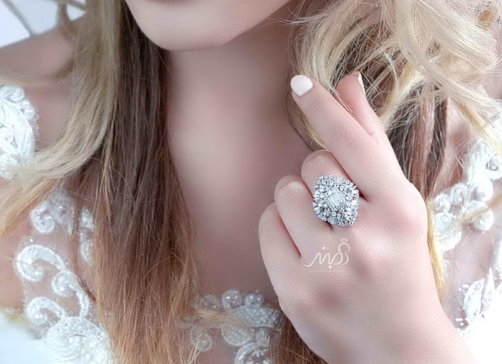 💍انگشتر جواهری مارکیز ؛ خاص و زیبا نقره عیار ۹۲۵(R_1127)