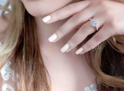 💍انگشتر جواهری تک سولیتر ؛ با طراحی خاص و زیبا نقره عیار 925(R_1129)