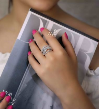 💍انگشتر باگتی خاص و زیبا؛ نقره عیار 925(R_1158)	
