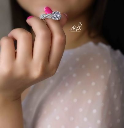 💍انگشتر جواهری خاص و زیبا؛ نقره عیار 925(R_1159)	