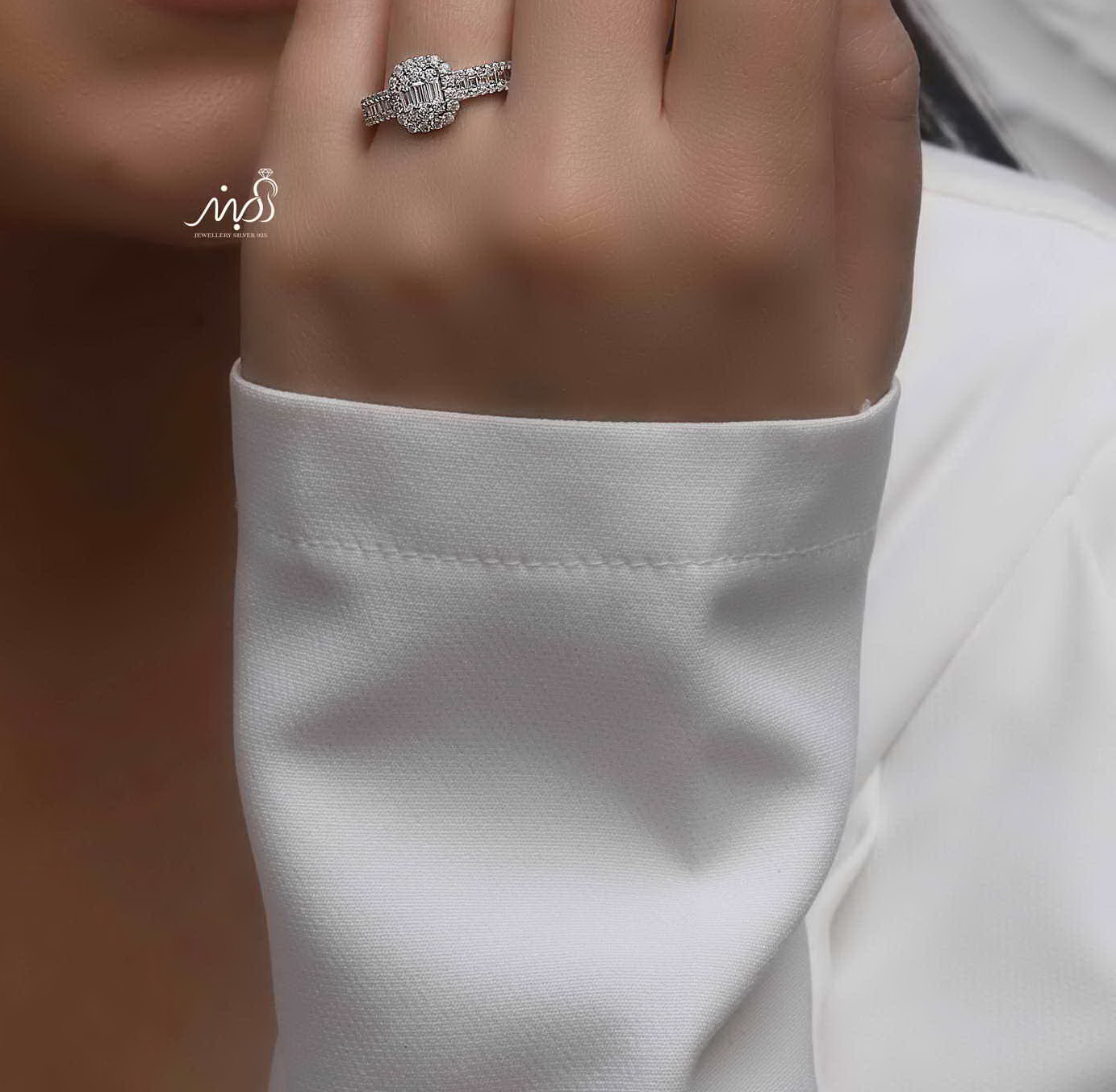 💍انگشتر جواهری خاص و زیبا؛ نقره عیار ۹۲۵(R_1171)