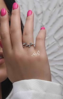 💍انگشتر برگ  خاص و زیبا؛ نقره عیار 925(R_1176)