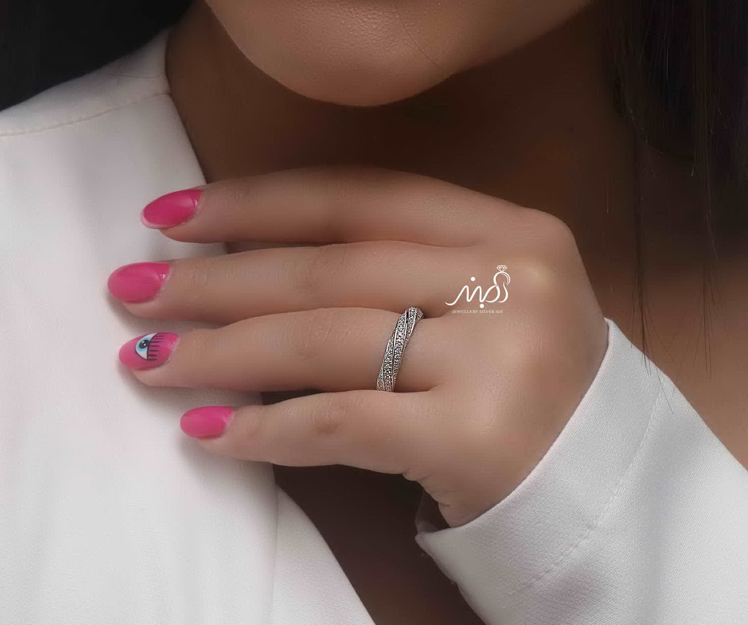 💍انگشتر جواهری خاص و زیبا؛ نقره عیار ۹۲۵(R_1178)
