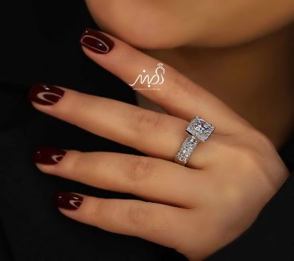 💍انگشتر جواهري خاص و زیبا؛ نقره عیار 925(R_1190)