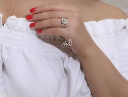 💍انگشتر جواهري خاص و زیبا؛ نقره عیار 925(R_1207)	
