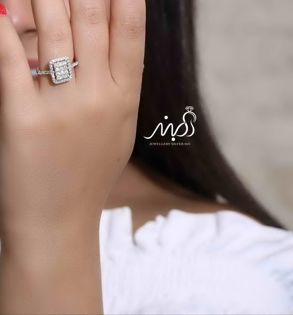 💍انگشتر جواهري خاص و زیبا؛ نقره عیار ۹۲۵(R_1208)