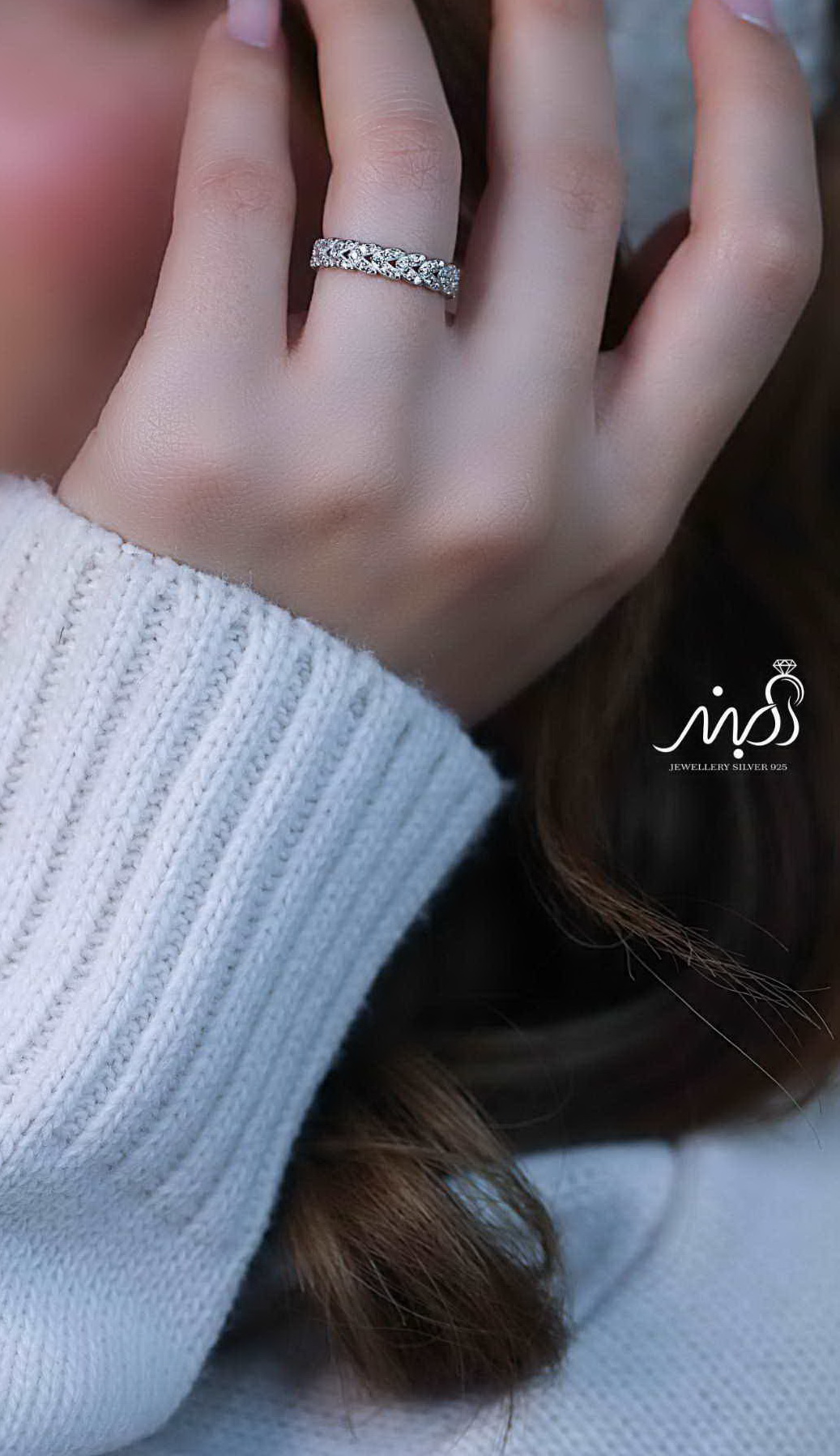 💍انگشتر جواهري خاص و زیبا؛ نقره عیار ۹۲۵(R_1220)