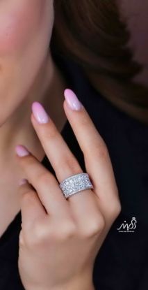 💍انگشتر جواهري لاکچری خاص و زیبا؛ نقره عیار 925(R_1242)	