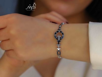 💍دستبند جواهری خاص و زیبا ، نقره عیار 925 (D_7112)