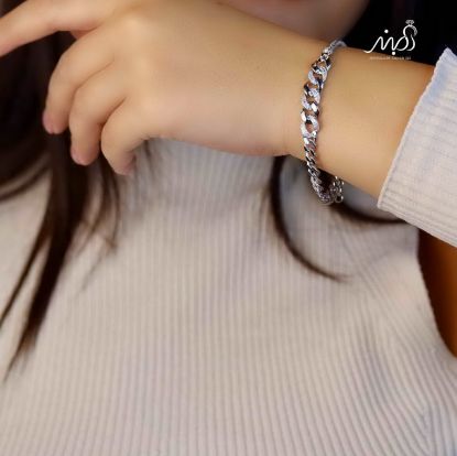 💍دستبند جواهری  کارتیرخاص و زیبا ، نقره عیار 925 (D_7126)	