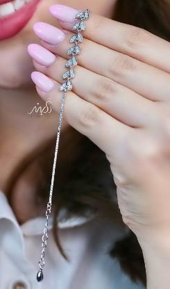 💍دستبند جواهری خاص و زیبا ، نقره عیار 925 (D_7172)	