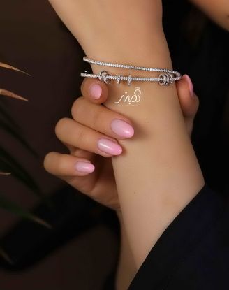 💍دستبند جواهری لاکچري خاص و زیبا ، نقره عیار 925 (D_7177)