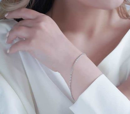💍 دستبند خاویاری ؛ با طراحی زیبا نقره عیار 925 (D_7049)