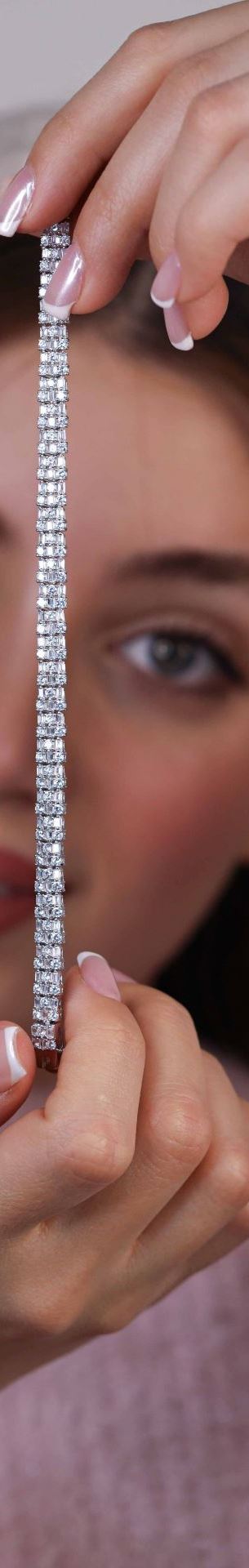 💍دستبند جواهری خاص و زیبا ، نقره عیار 925 (D_7158)